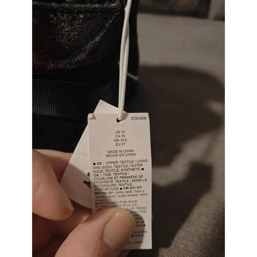 Old Navy Faux-Suede Bow-Tie Boots for Toddler Girls Size 10 Glittery Metallic